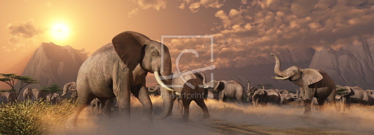 Bild-Nr.: 9873458 Elefanten erstellt von pixelklaus