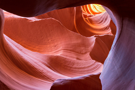 Sandstone waves of a slot canyon/10717363