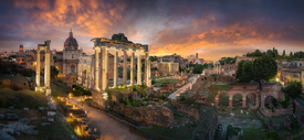 Das Forum Romanum in der Abenddämmerung/12805219