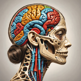 Anatomie des Kopfes KI/12817239