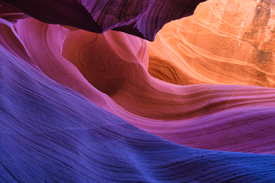 Wellen in Farbe im Antelope Canyon/12839941