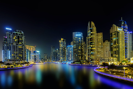 Dubai Marina - at night/12868036