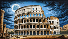 Abend am Colosseum KI/12870926