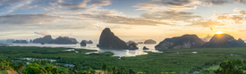 Phang Nga Bay Panorama bei Sonnenaufgang/12892471