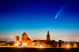 Burg Querfurt mit Komet Neowise/12892691