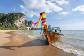 Longtail Boot am Tonsai Beach/12893390