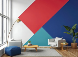 Bunte Geometrie im Raum KI/12899418