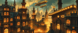 Steampunk Kunst City KI/12901165