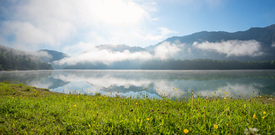 Morgennebel am Sylvenstein Speichersee/12907520