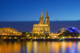Köln bei Nacht - Blaue Stunde - Skyline/12908049