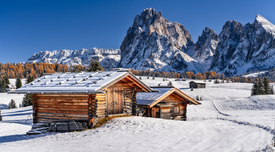 Hüttenromantik auf der Seiser Alm Südtirol/12917761