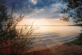 Abendstimmung am See/12918409