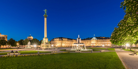 Schlossplatz in Stuttgart bei Nacht/12918425