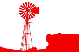 Western Windrad mixed media/12921064