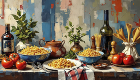 Pasta Stillleben KI/12922623