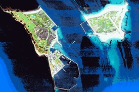 Helgoland aus der Vogelperspektive mixed media/12926619