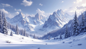 Winterlandschaft KI/12928914