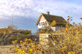 Ferienhaus in sonnigen Herbstlicht/12930415