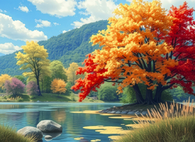 Herbst am See KI/12936400