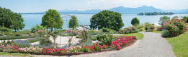 Park in Gstadt am Chiemsee mit Fraueninsel/12940940