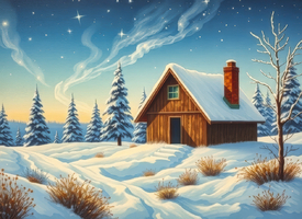 Almhütte im Winter KI/12941082