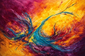 Farbstrudel der Emotionen KI/12943126