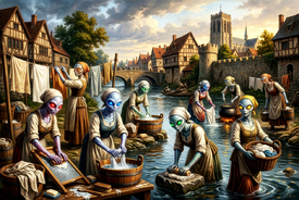 Mädels bei der Arbeit KI/12948153