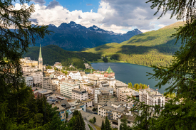 St Moritz im Engadin in der Schweiz/12951833