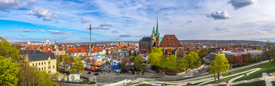 Panorama von Erfurt mit Dom und Altstadt/12952069