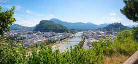 Blick auf die Salzach und Altstadt Salzburg/12958246