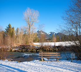 Winterliche Rast an der Leitzach/12958265