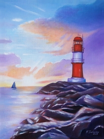 Sonnenaufgang am Leuchtturm/12961332