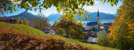 Herbstlicher Panoramablick am Weinberg Schliersee/12963105