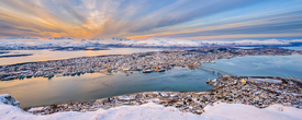 Winter Panorama von Tromso in Norwegen/12967963