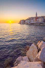 Rovinj in Kroatien im Sonnenuntergang/12967973